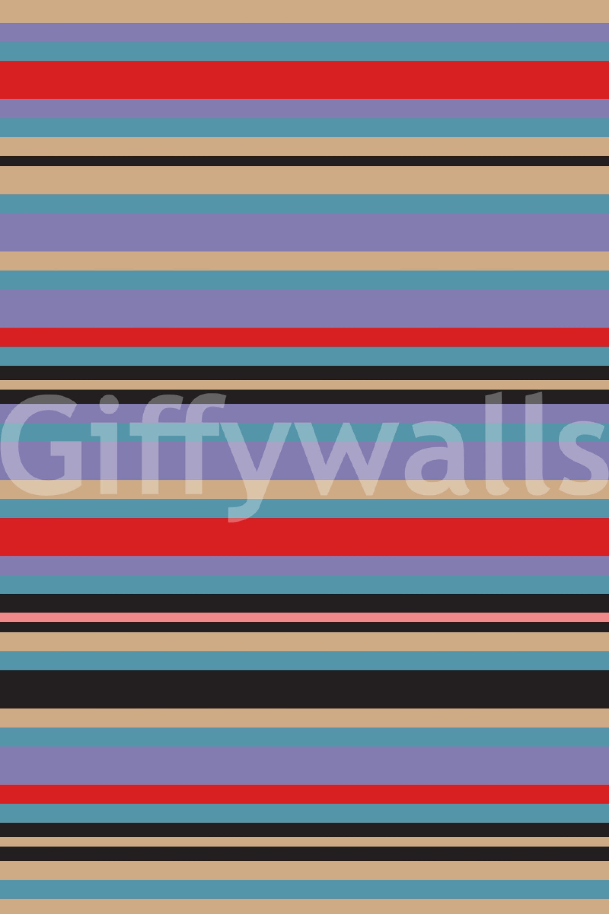 Sophisticated Horizontal Classic Striped kitchen wallpaper design.