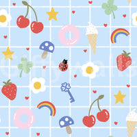 Colorful Lucky Charm wall art featuring a sweet, nostalgic aesthetic.