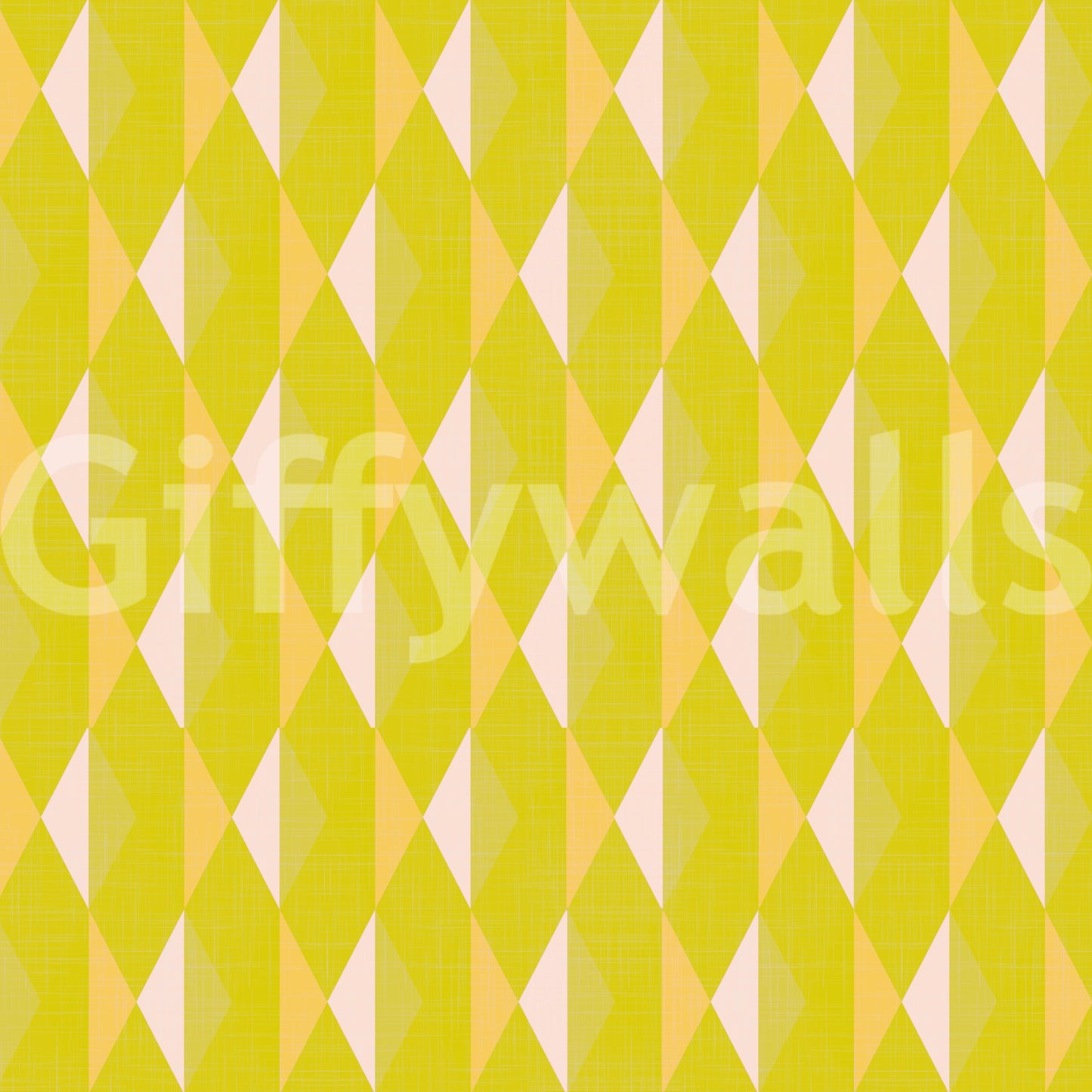 Lemon polygon Lemon Rhombus repetitive wall décor print.