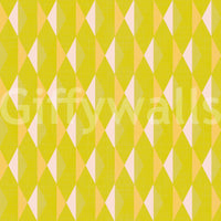 Lemon polygon Lemon Rhombus repetitive wall décor print.