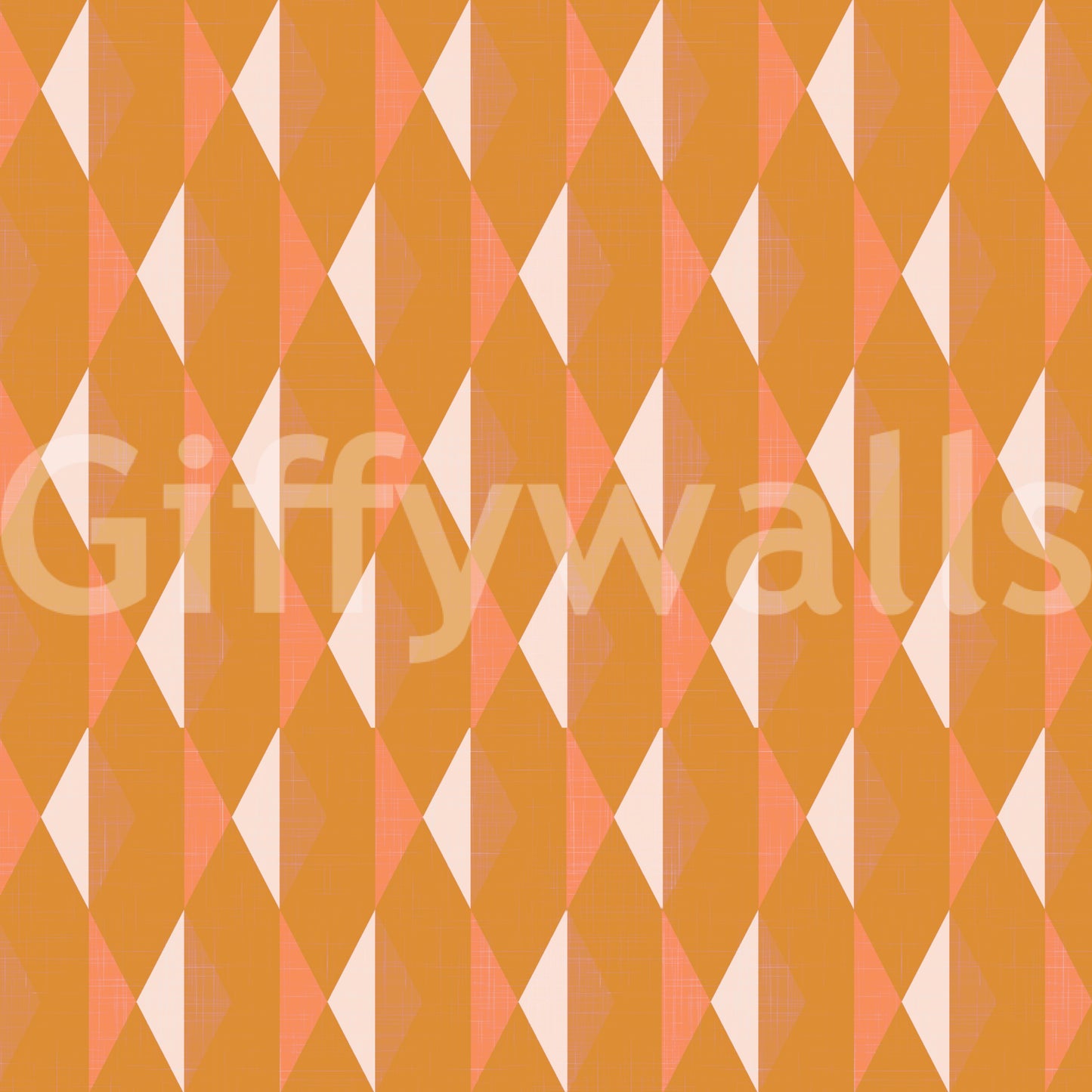 Captivating warm tone geometric Amber Echoes home mural.