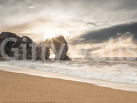 Elegant Durdle Door wall design, natural beauty, dramatic sky feature.