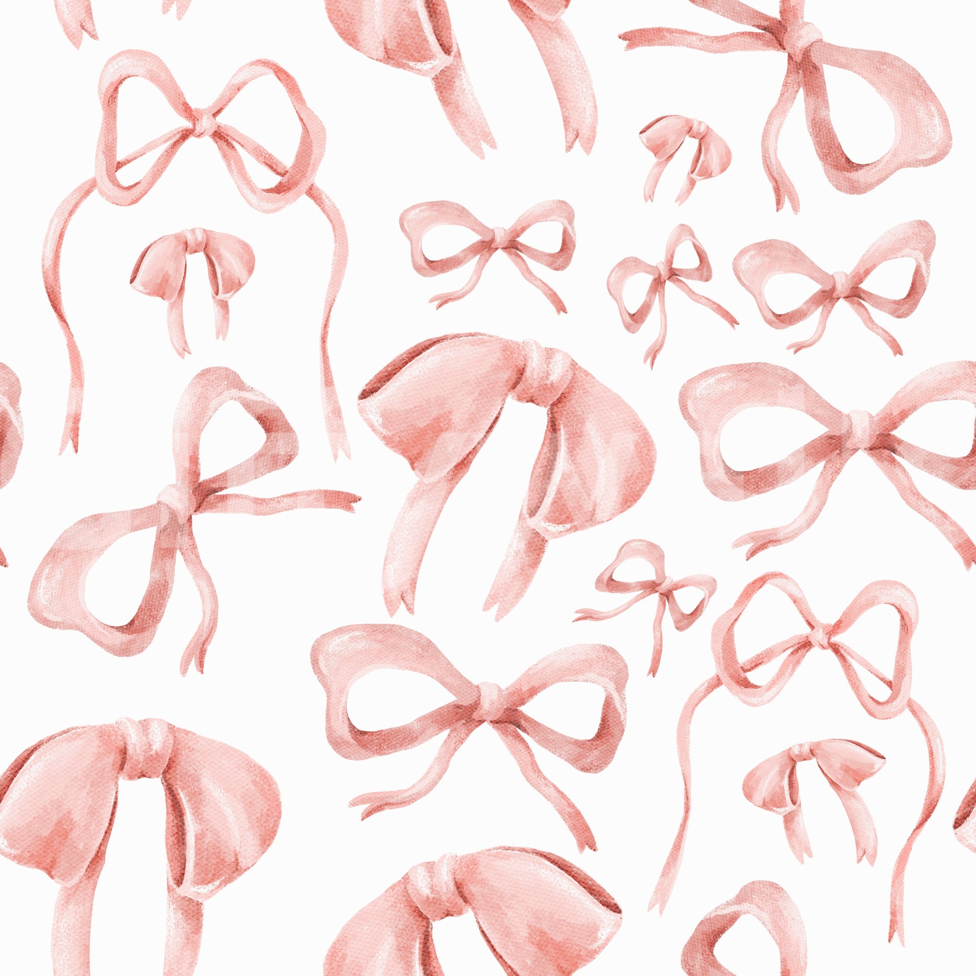 Adorable pink feminine ribbon wallpaper pattern.