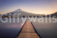Beautiful outlook Mount Fuji Serenity image, spiritual landscape wallpaper.