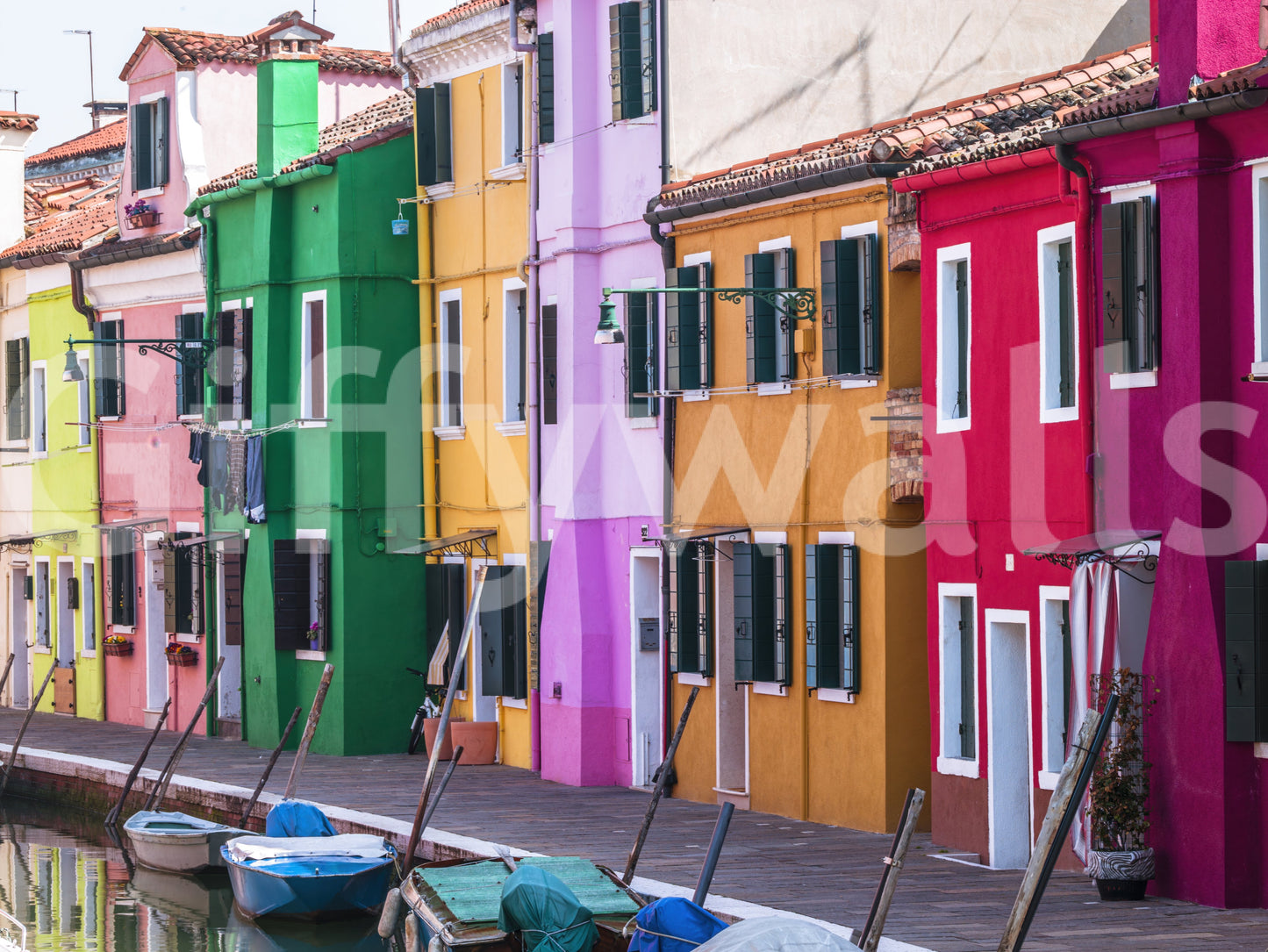 Burano Colors Wall Mural