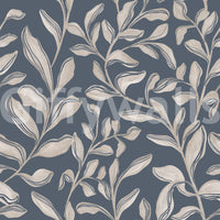 Ethereal Leaves soothing garden motif peel and stick wallpaper.