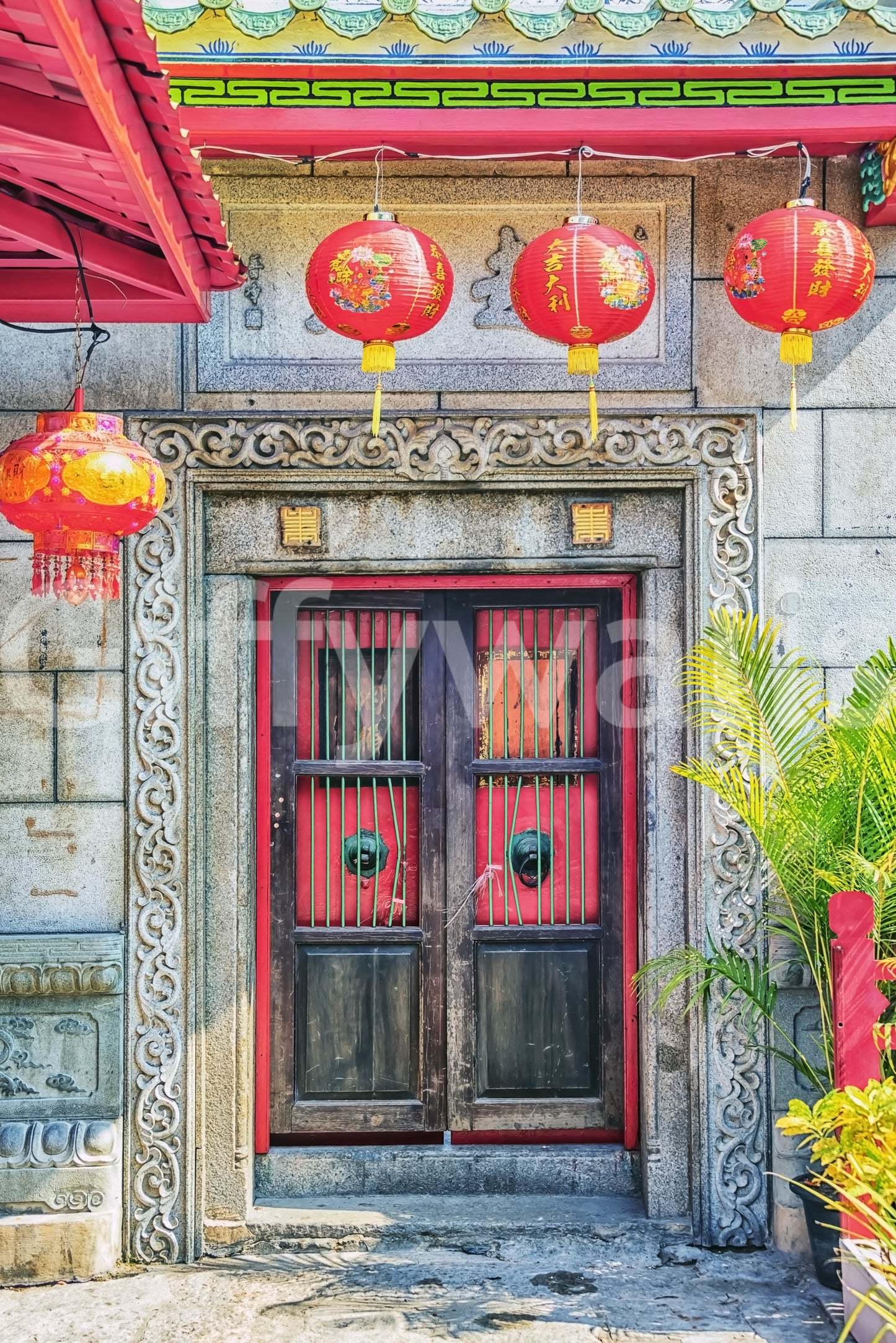 Lantern Entrance Wall Mural