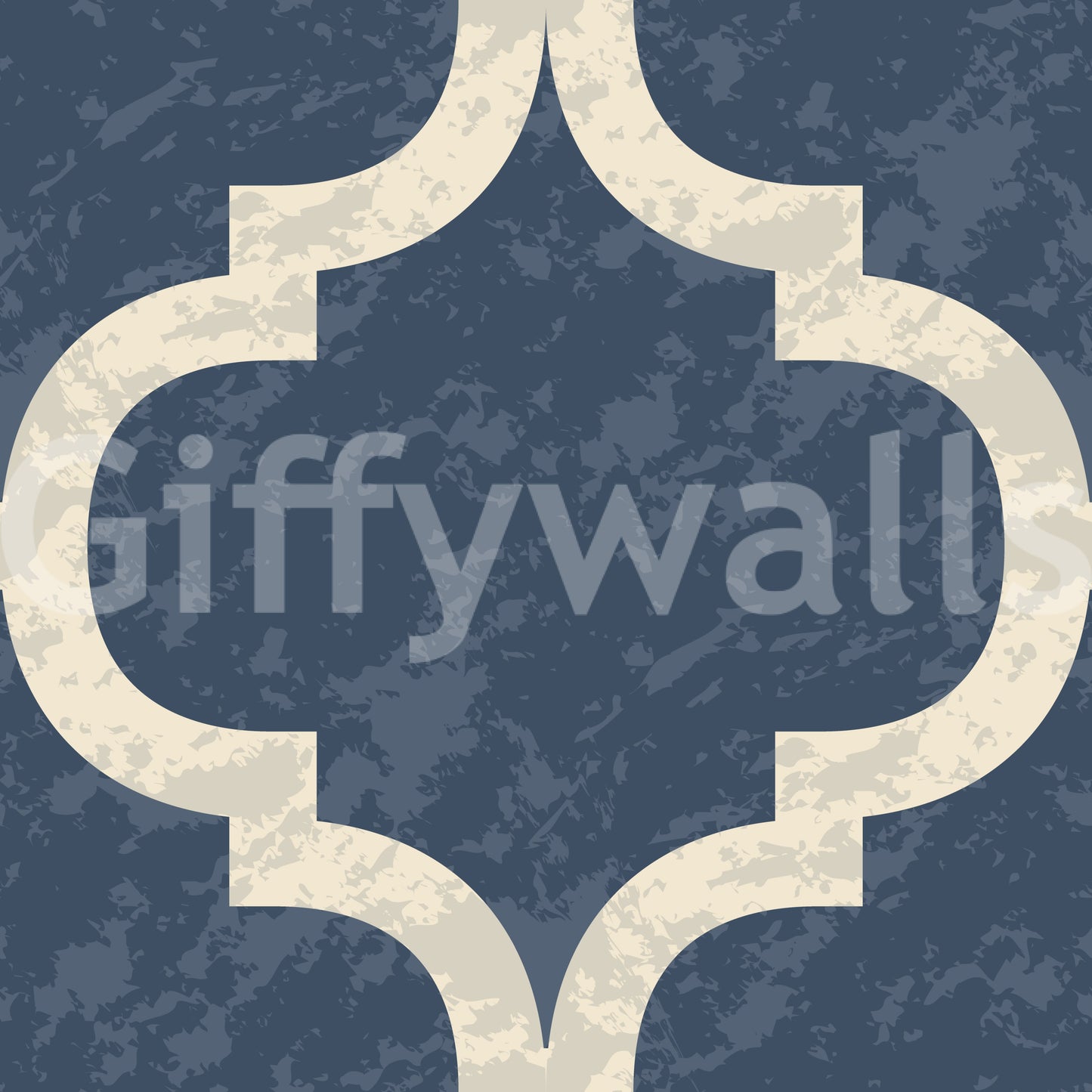Moroccan Ogee - Twilight Blue Wallpaper⁠