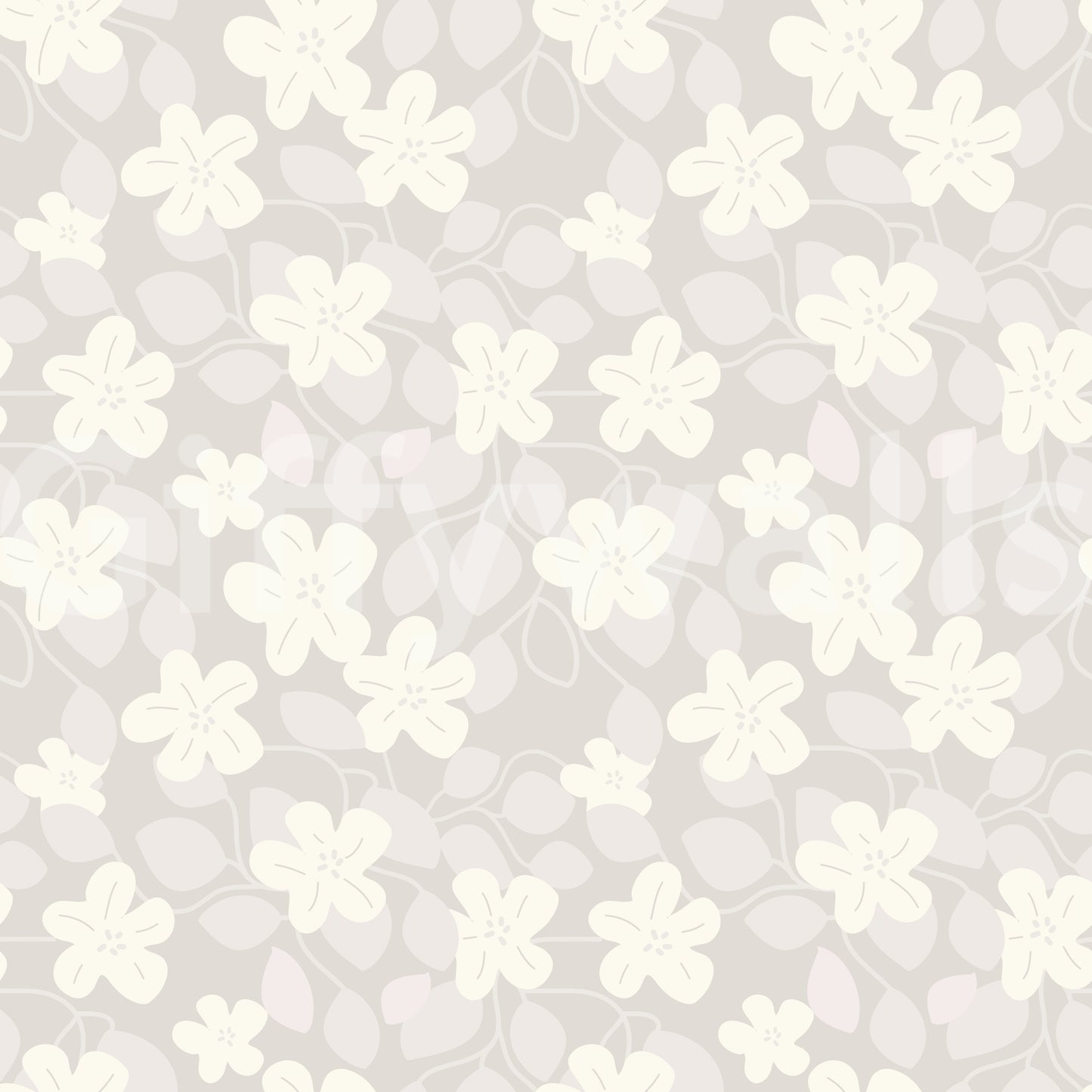 Delicate Floral Serenity Wallpaper⁠