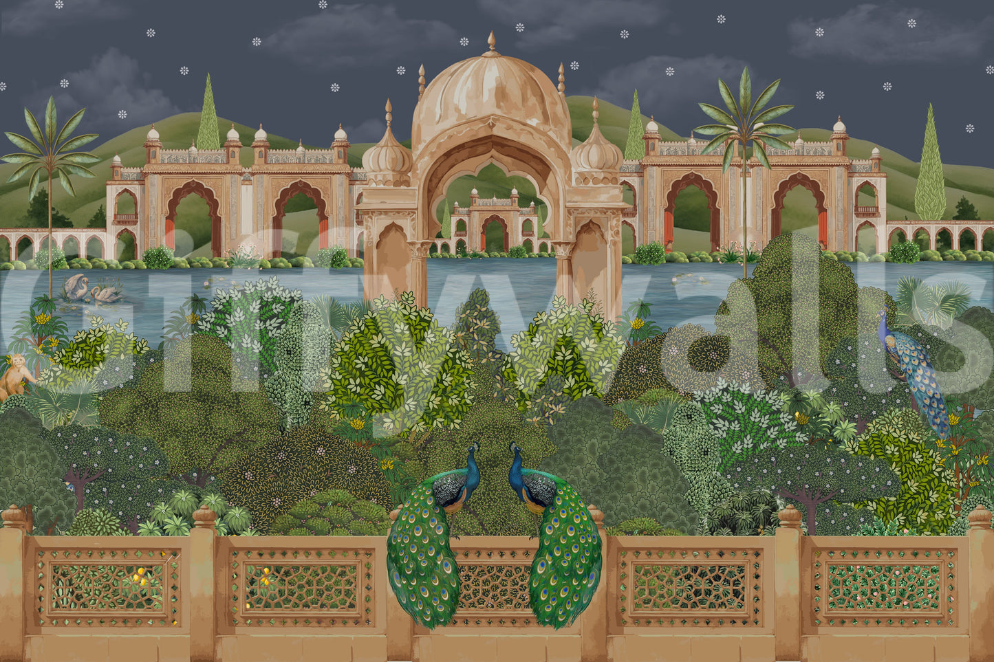 Mughal Moonlight Wall Mural