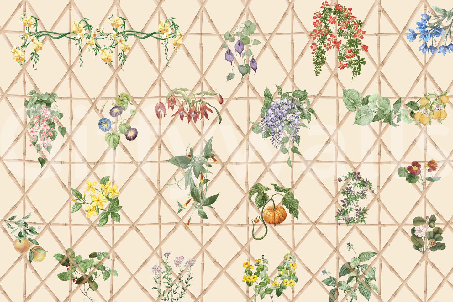 Chinoiserie Garden Wall Mural