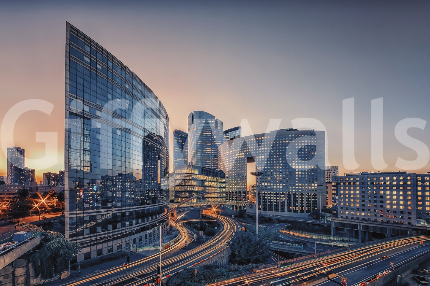 Cityscape Serenity Wall Mural