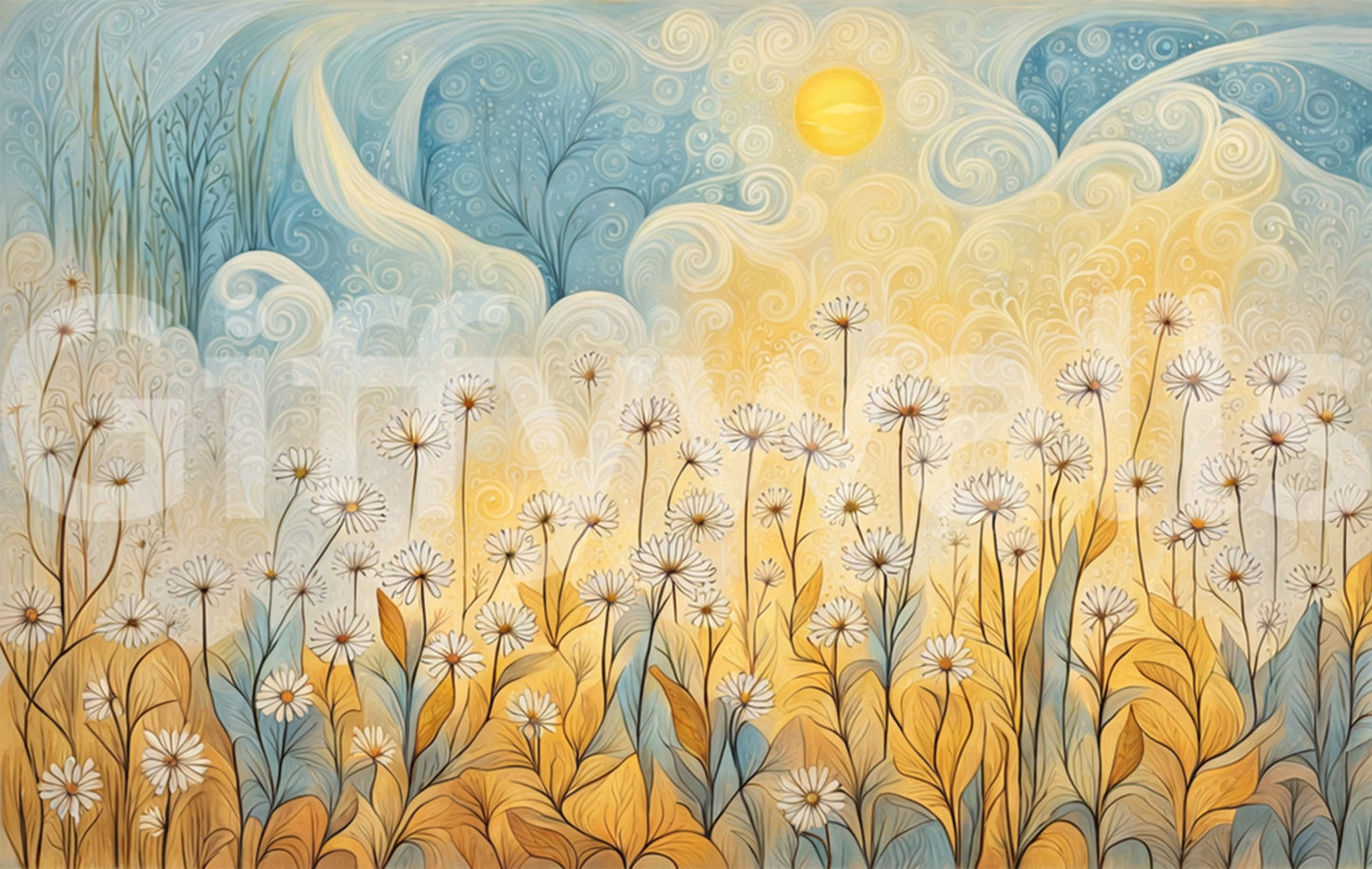 Daisy Daydreams Wall Mural