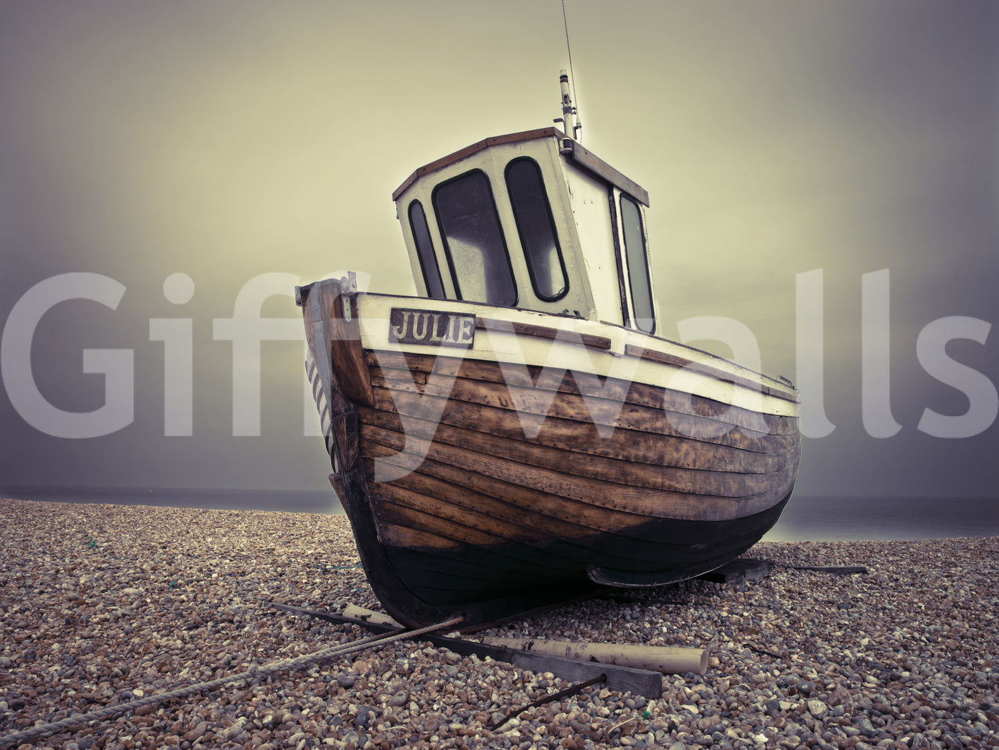 Moored Tranquility Wall Mural