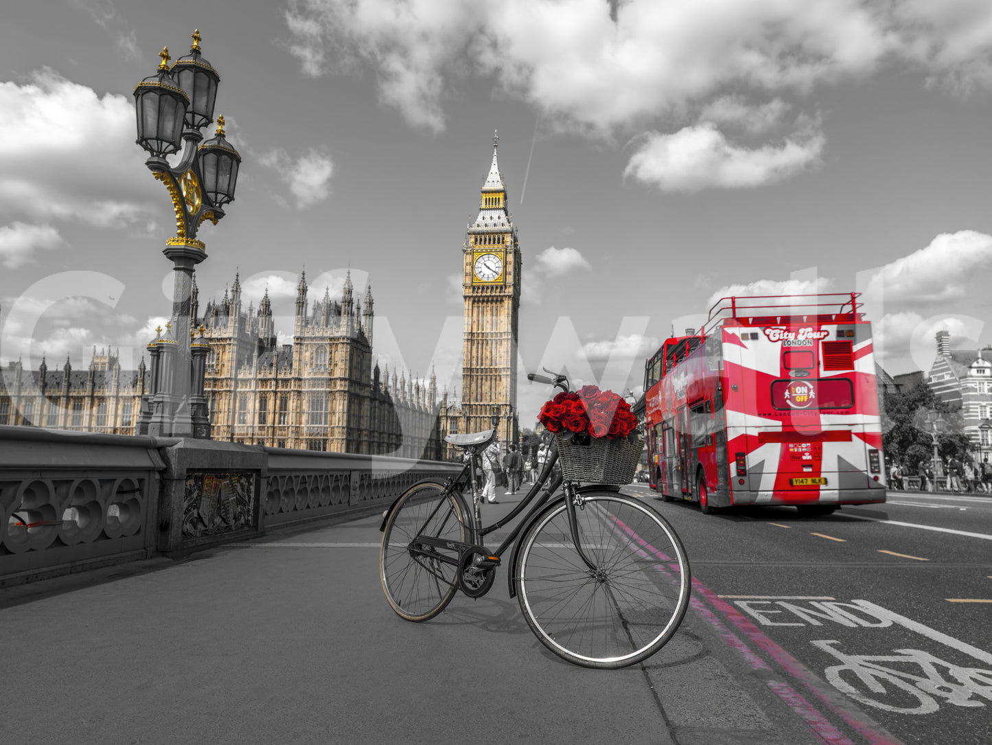 London Ride Wall Mural