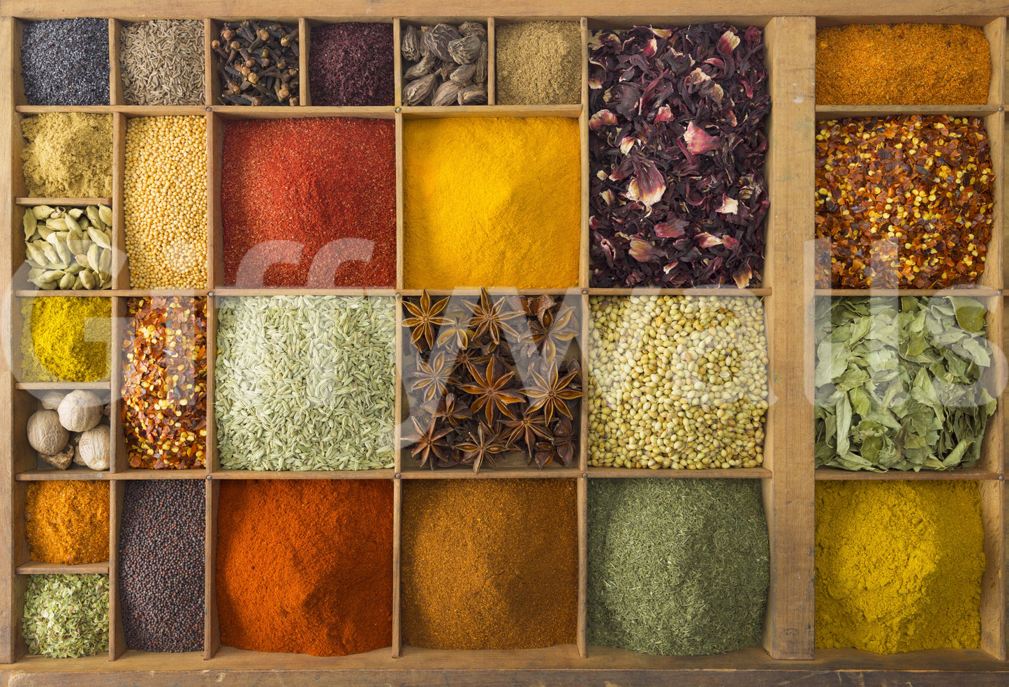 Exotic Spice Collection Wall Mural