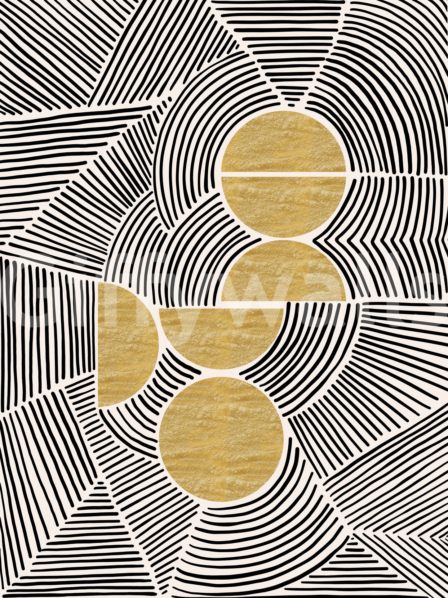 Bauhaus - Fresque murale tribale