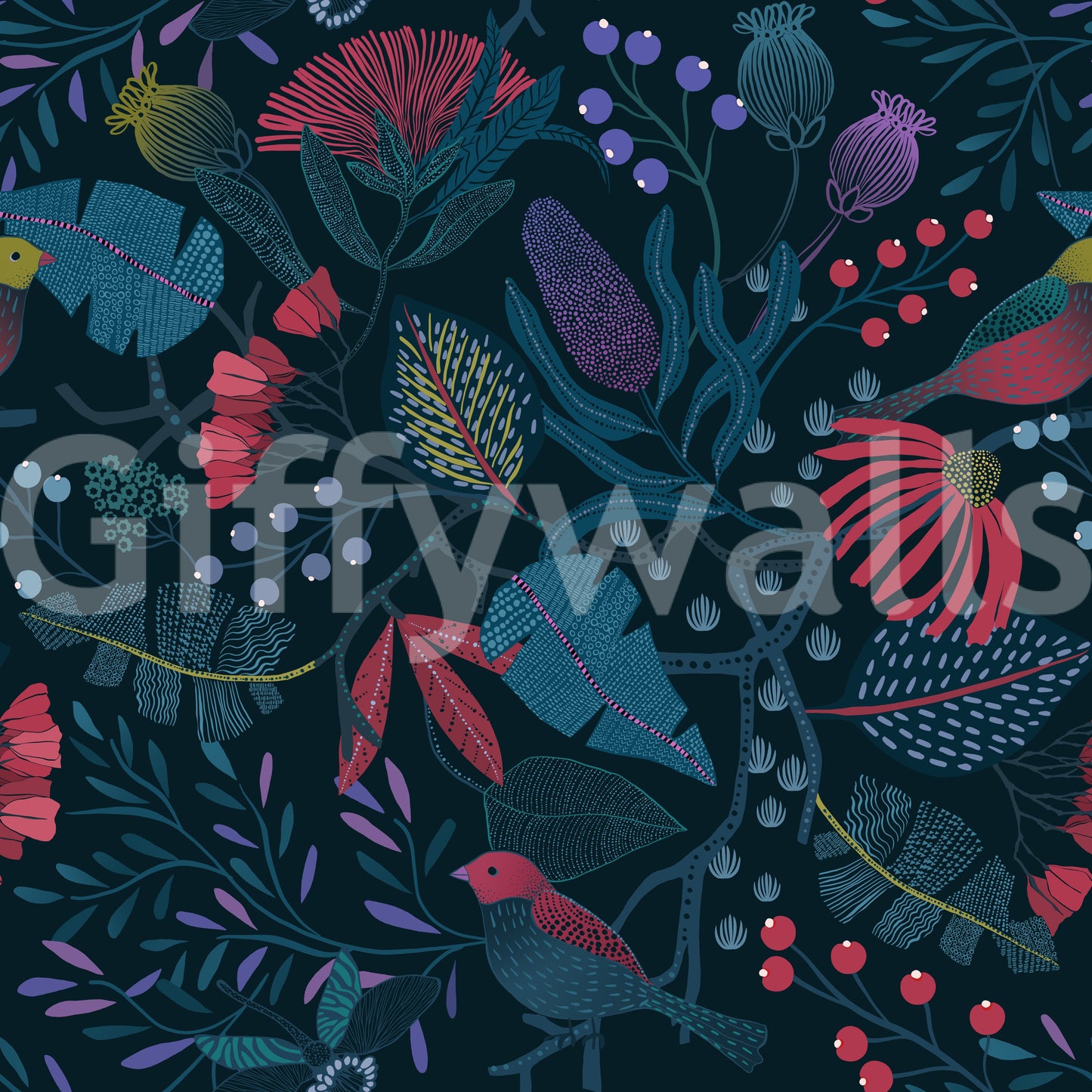 Wandbild „Wunderwald“