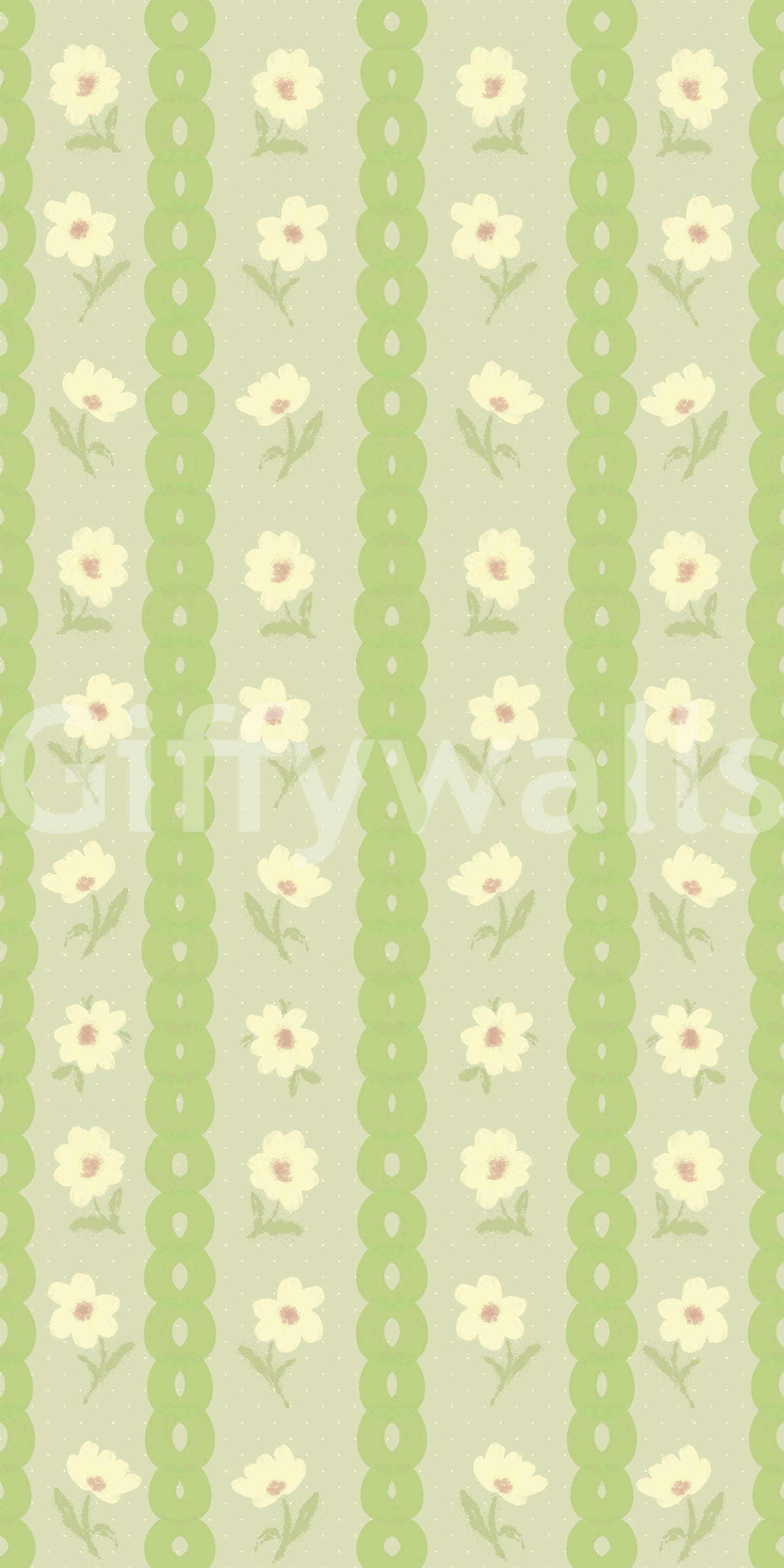 Carta da parati Vintage Bloom Rows