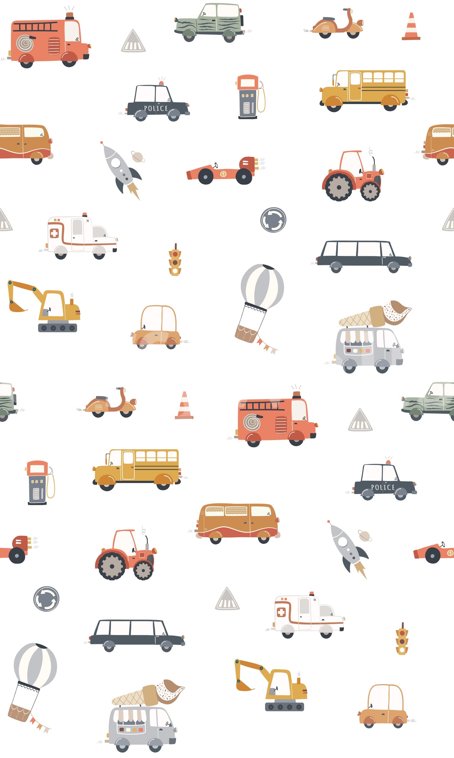 On the Go Vehicles Wallpaper⁠
