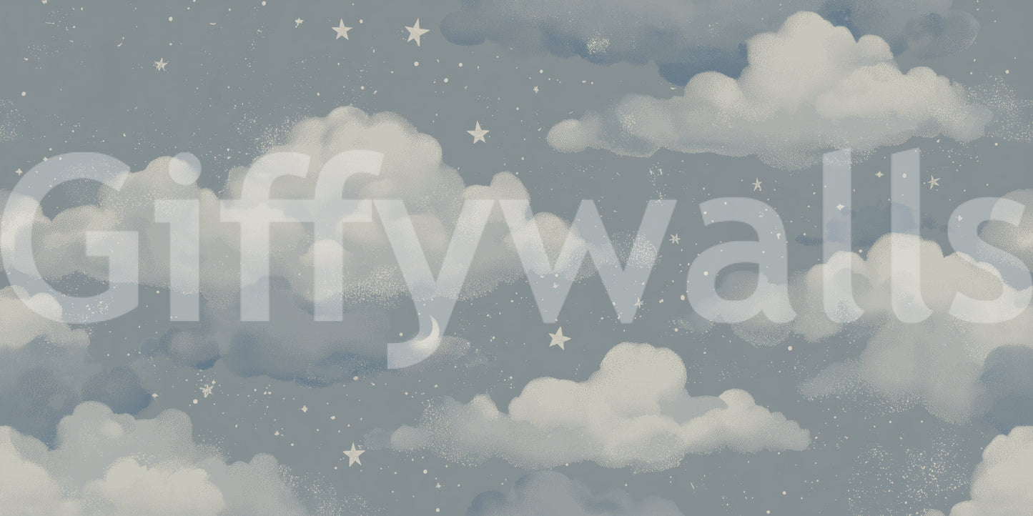 Süße Träume – Blaues Wandbild