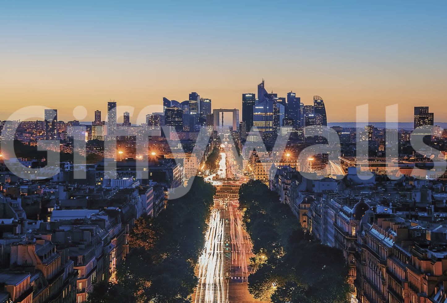 Metropolis Dämmerung Wandbild