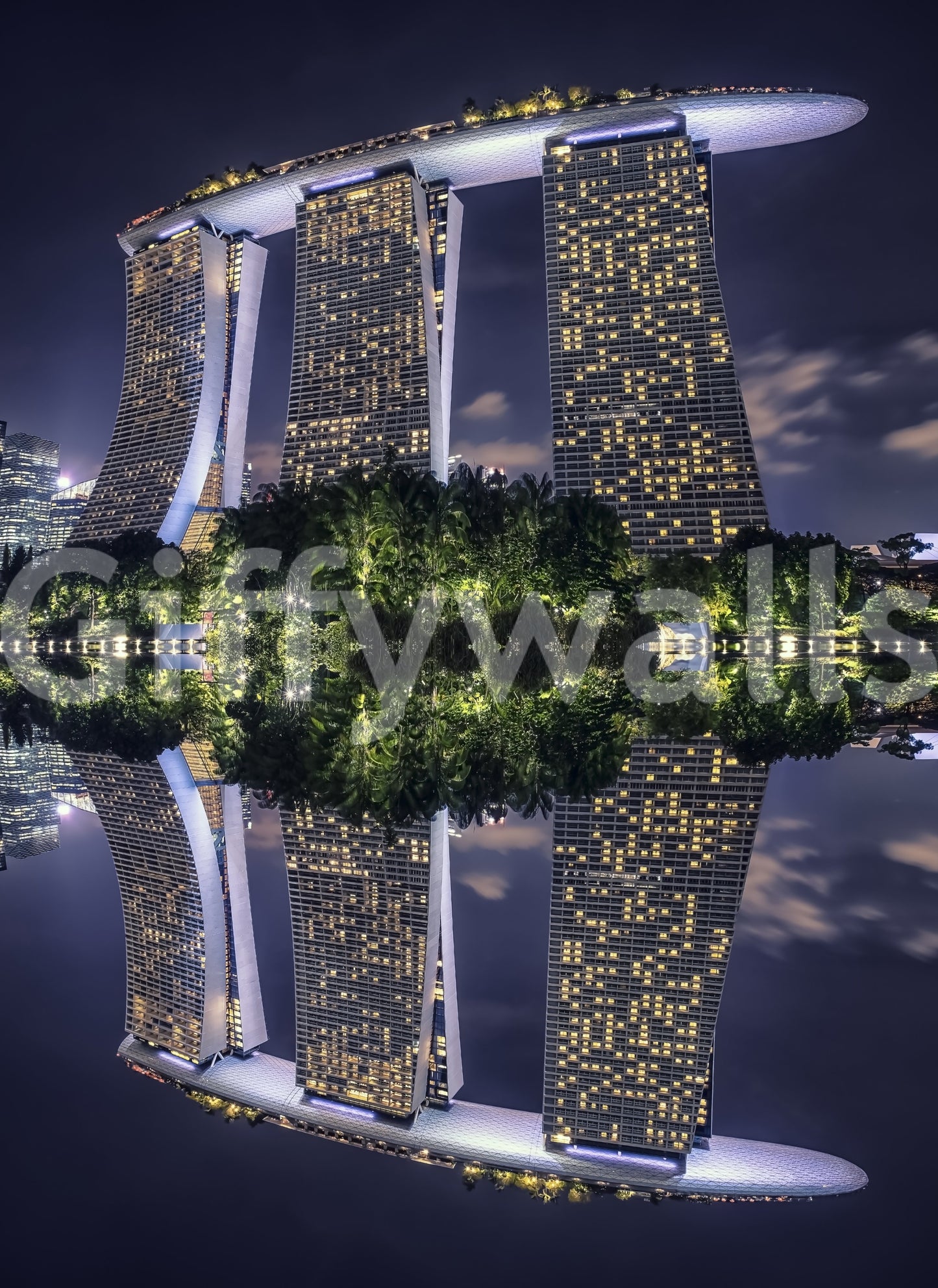 Fresque murale « Reflet de Singapour »