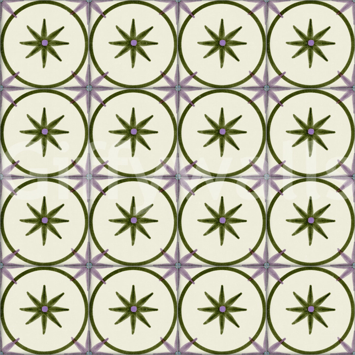 Papier peint olive intemporel pour crédence de style ferme