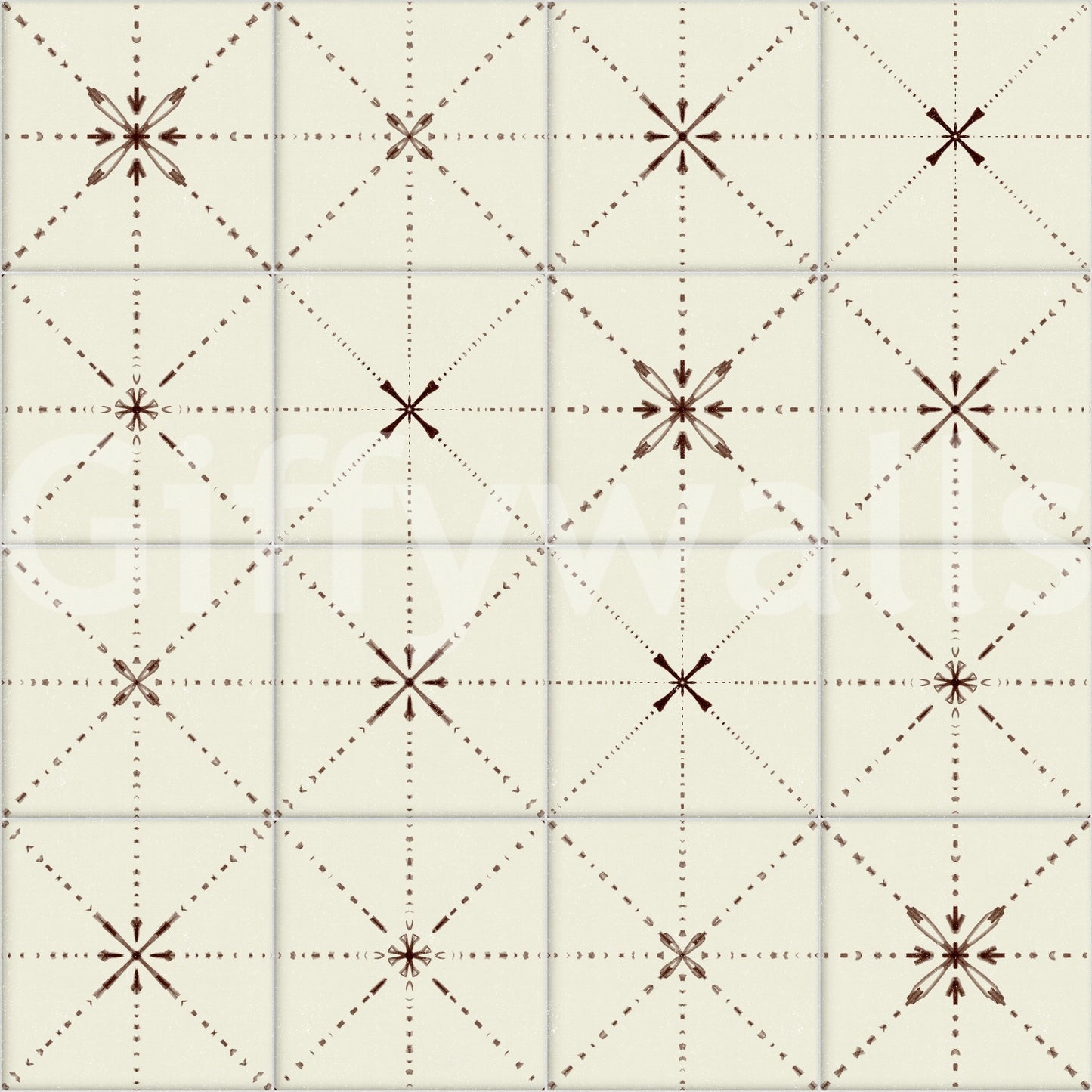 Crédence délicate style ferme, papier peint chocolat