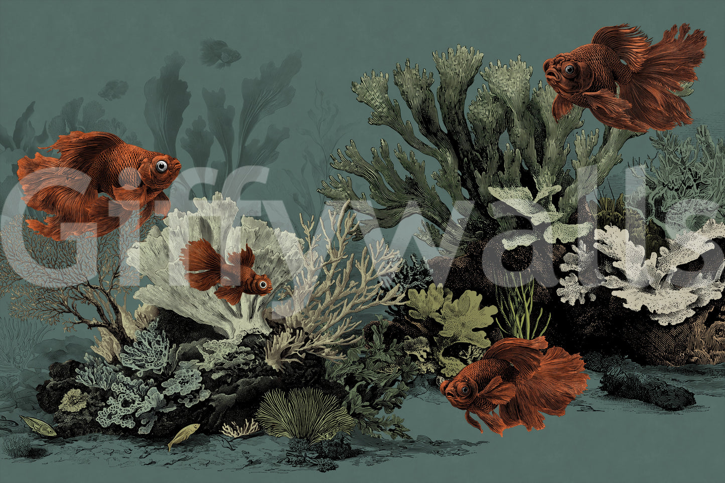 The Aquarium - Petrol Wall Mural