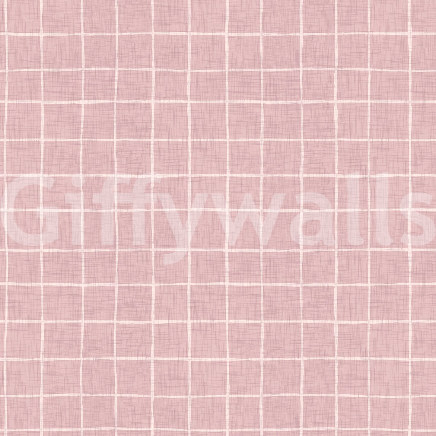 Blush Linen Grid Wallpaper⁠