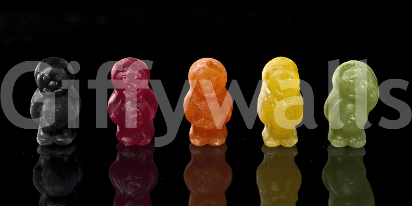 Jelly Babies vægmaleri