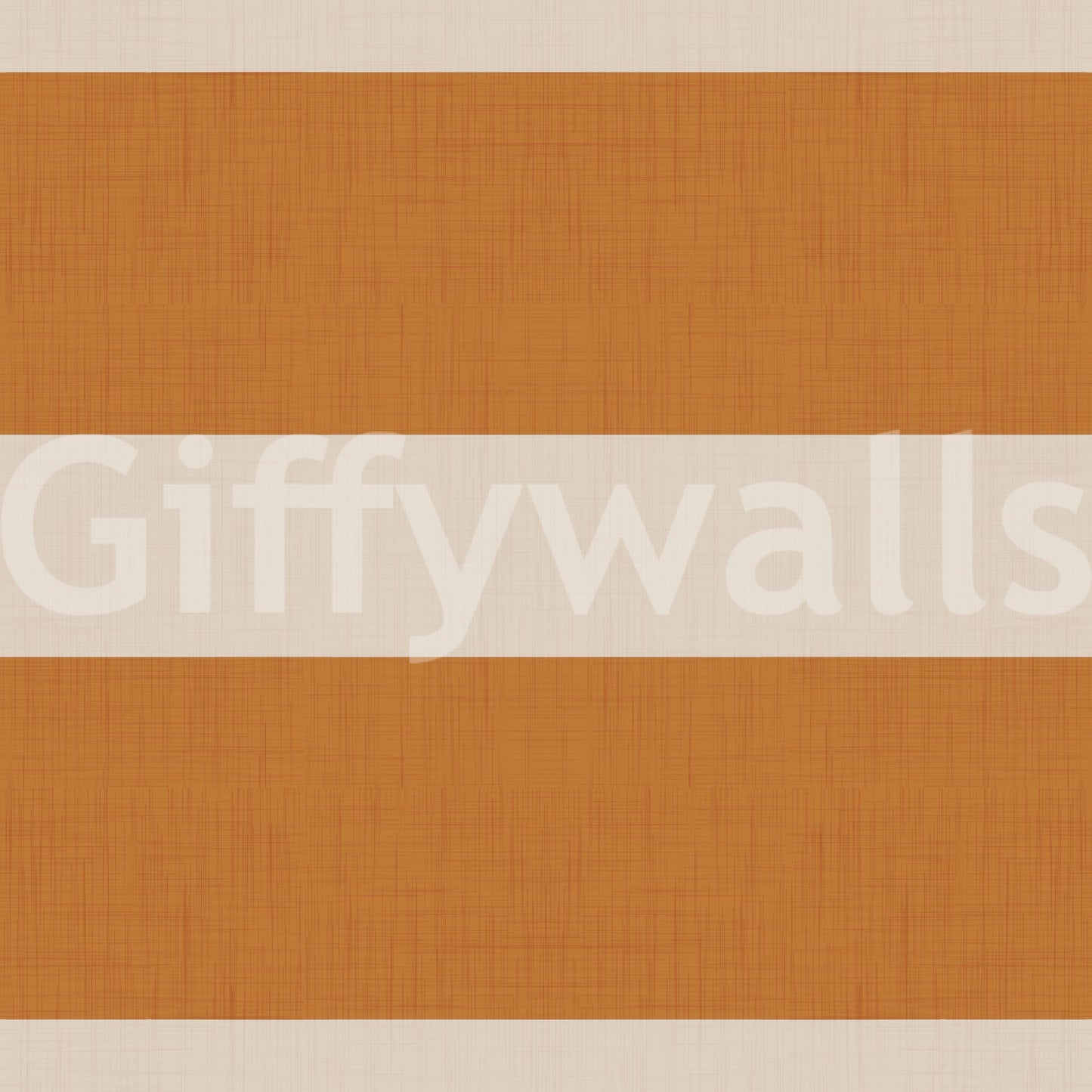 Papier peint moderne à rayures horizontales couleur crème terracotta