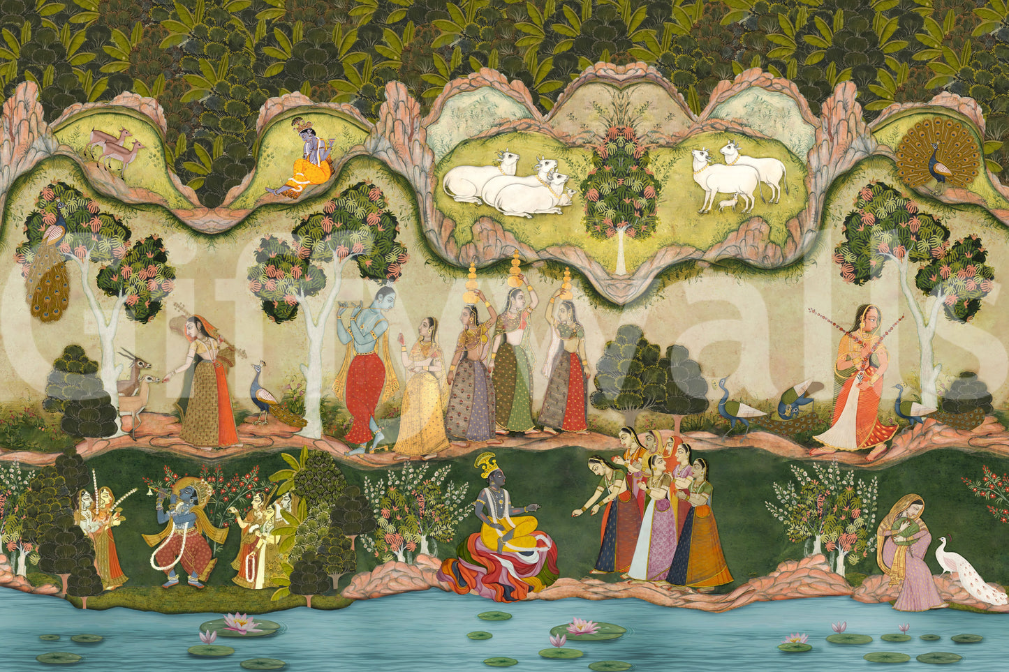 Divine Garden Serenade Wall Mural