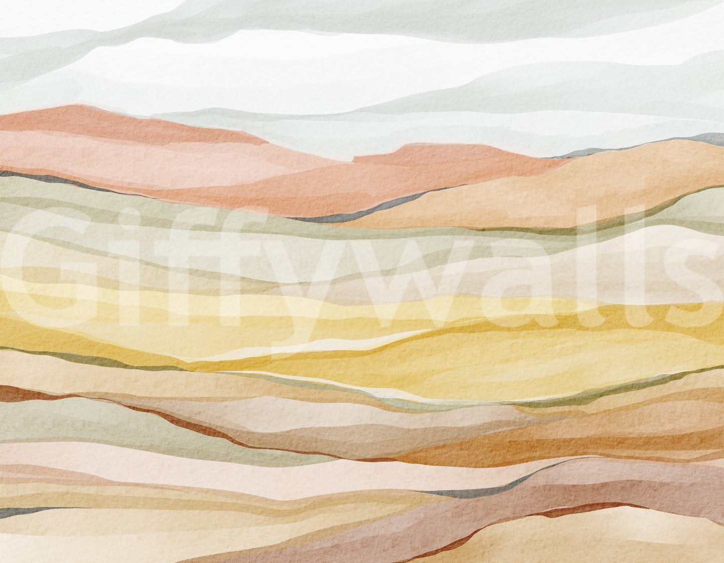 Earthen Horizon Serenity Wall Mural