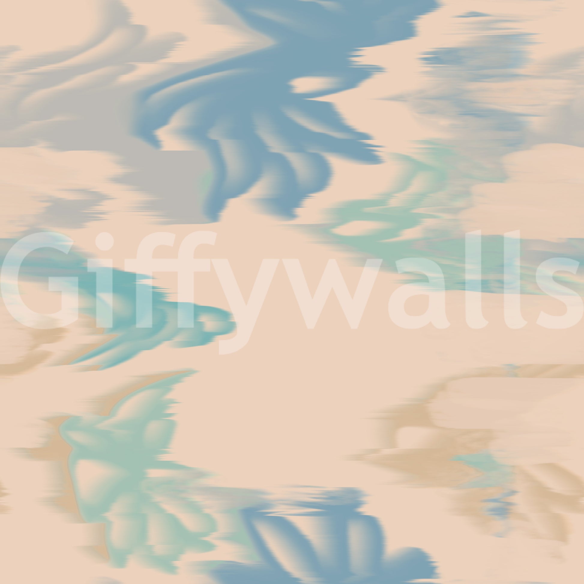 Aqua Drift Abstract wallpaper showcasing soft aqua gradient texture