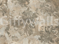 Minimal tone mural featuring Organic Earth Tapestry organic pattern style