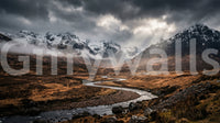 Highlands Dramatic Embrace wall mural with wide landscape perspective