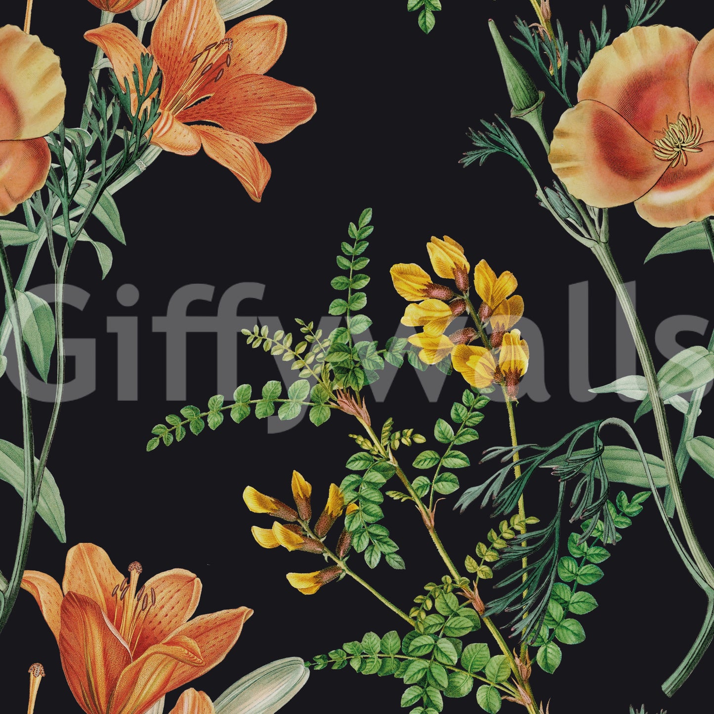Papel de Parede Flor Nocturna