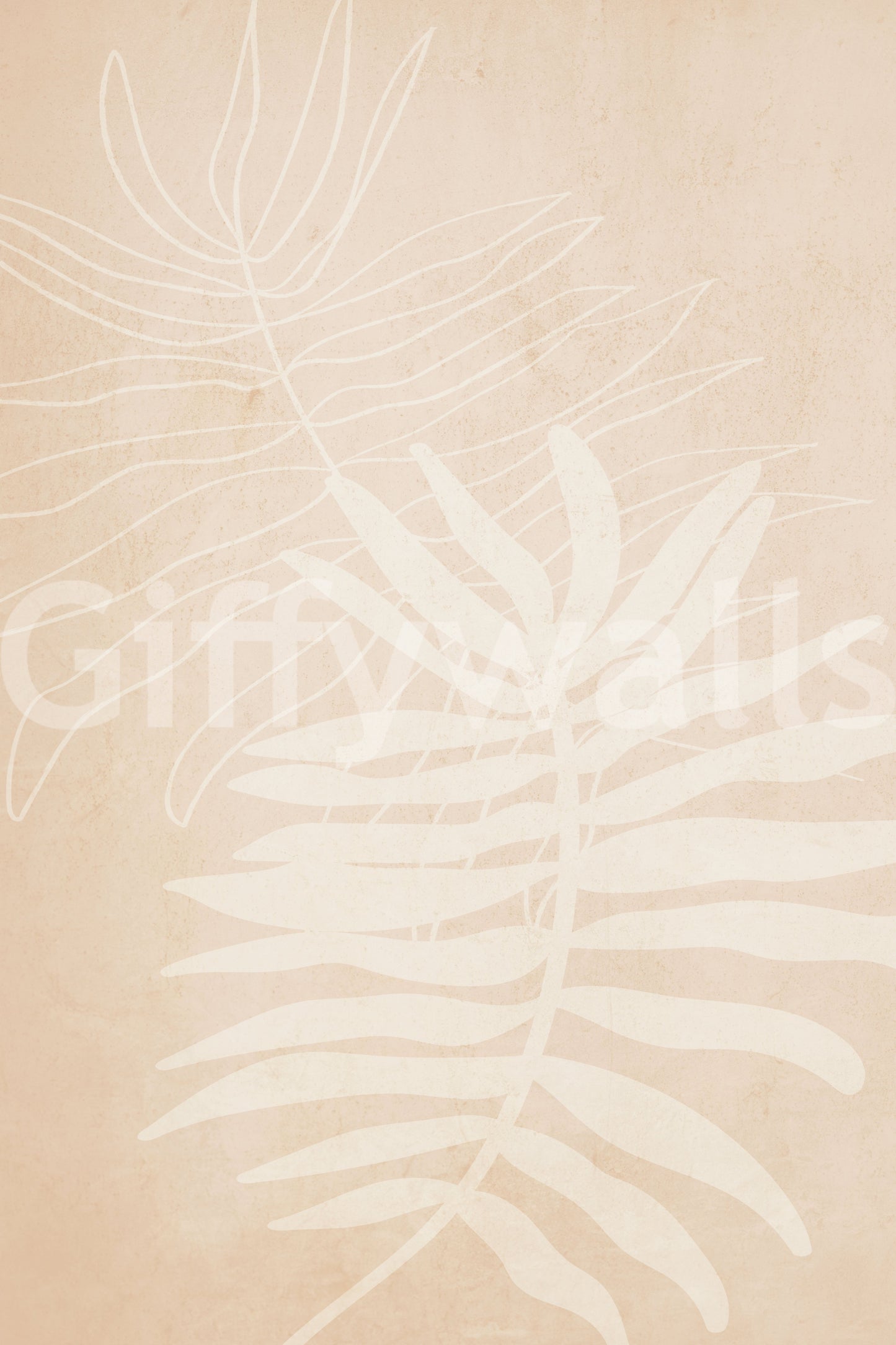 Murale murale botanique douce