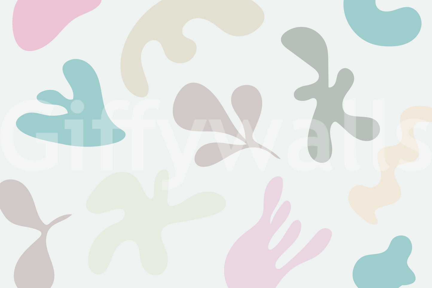 Murale da parete Forme organiche morbide