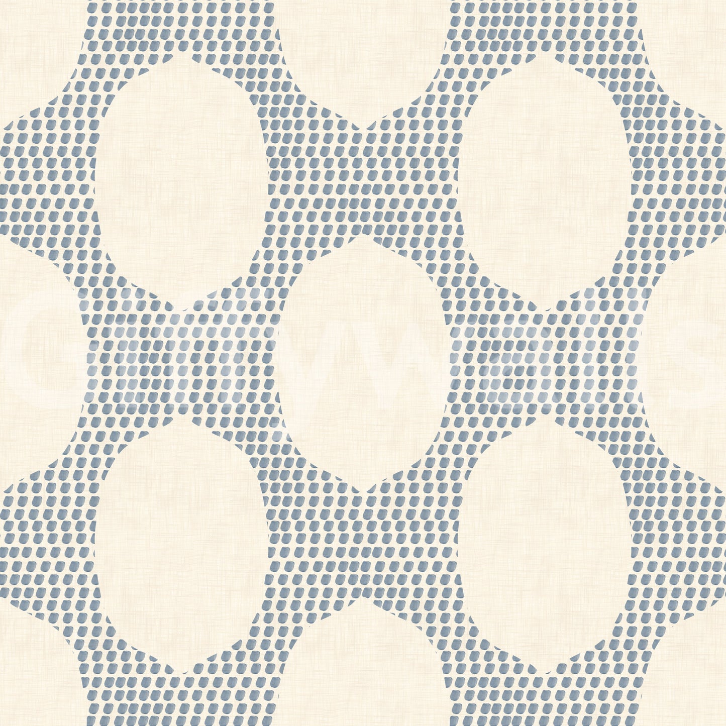 Strandiger Boho Schieferblauer Mosaik-Tapete
