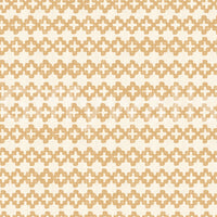 Tight, even repeats keep the Zellige Cross Ornament Sand wallpaper looking ordered.