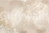A non-reflective finish holds the neutral tones throughout this canopy wall mural