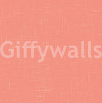 Coral linen texture wallpaper swatch mid century modern pattern
