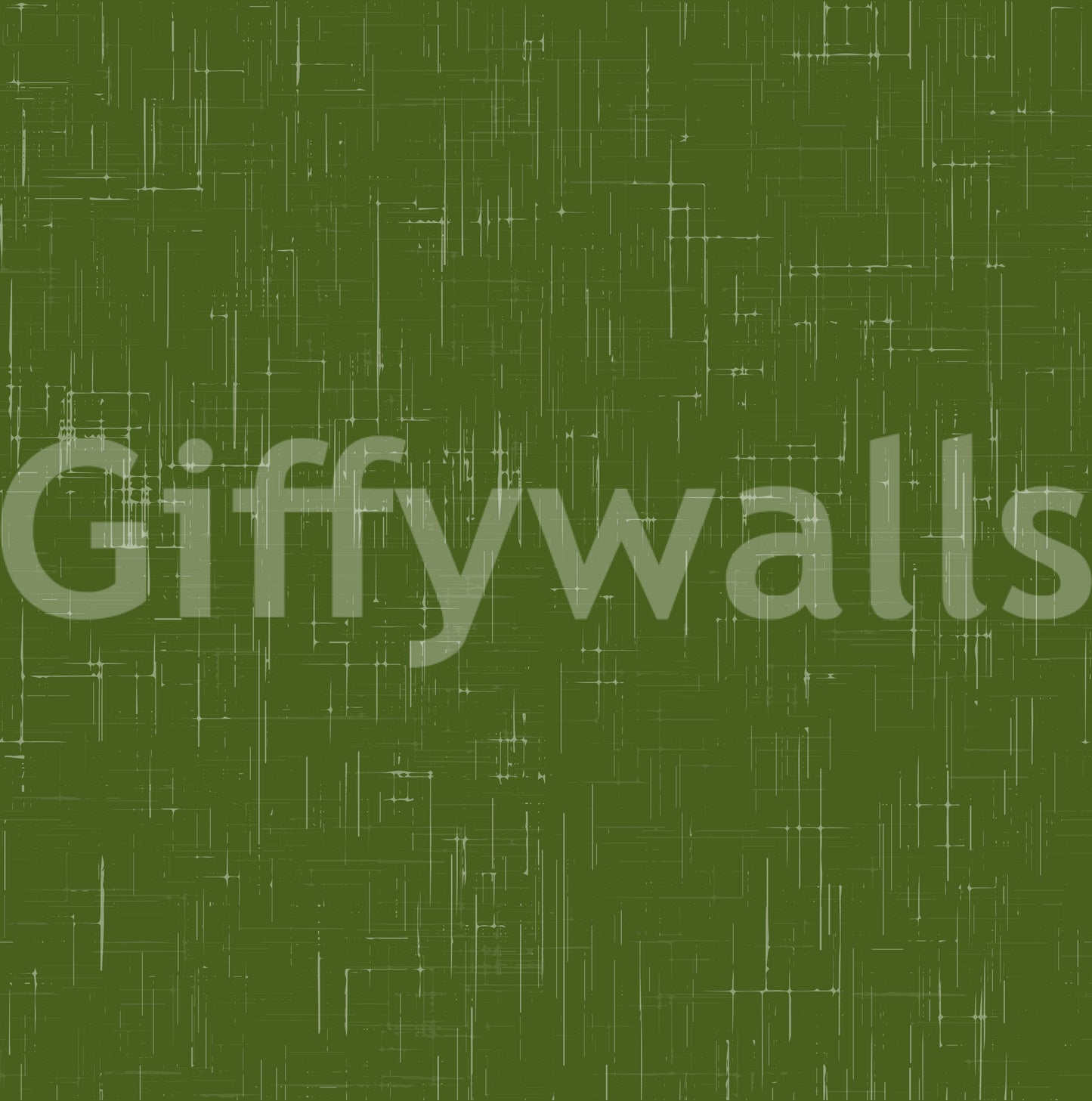 Modern green wallpaper with textile-style detailing and quiet warmth
