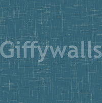 Teal Textured Wallpaper with mid century influence and soft surface movement