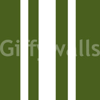 Decorative wallpaper featuring olive stripes and rustic farmhouse appeal