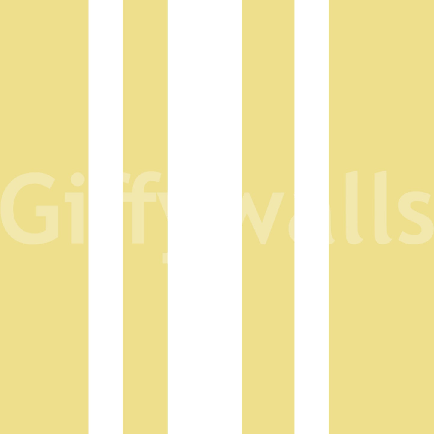 Yellow farmhouse wallpaper with vertical bands and gentle surface movement