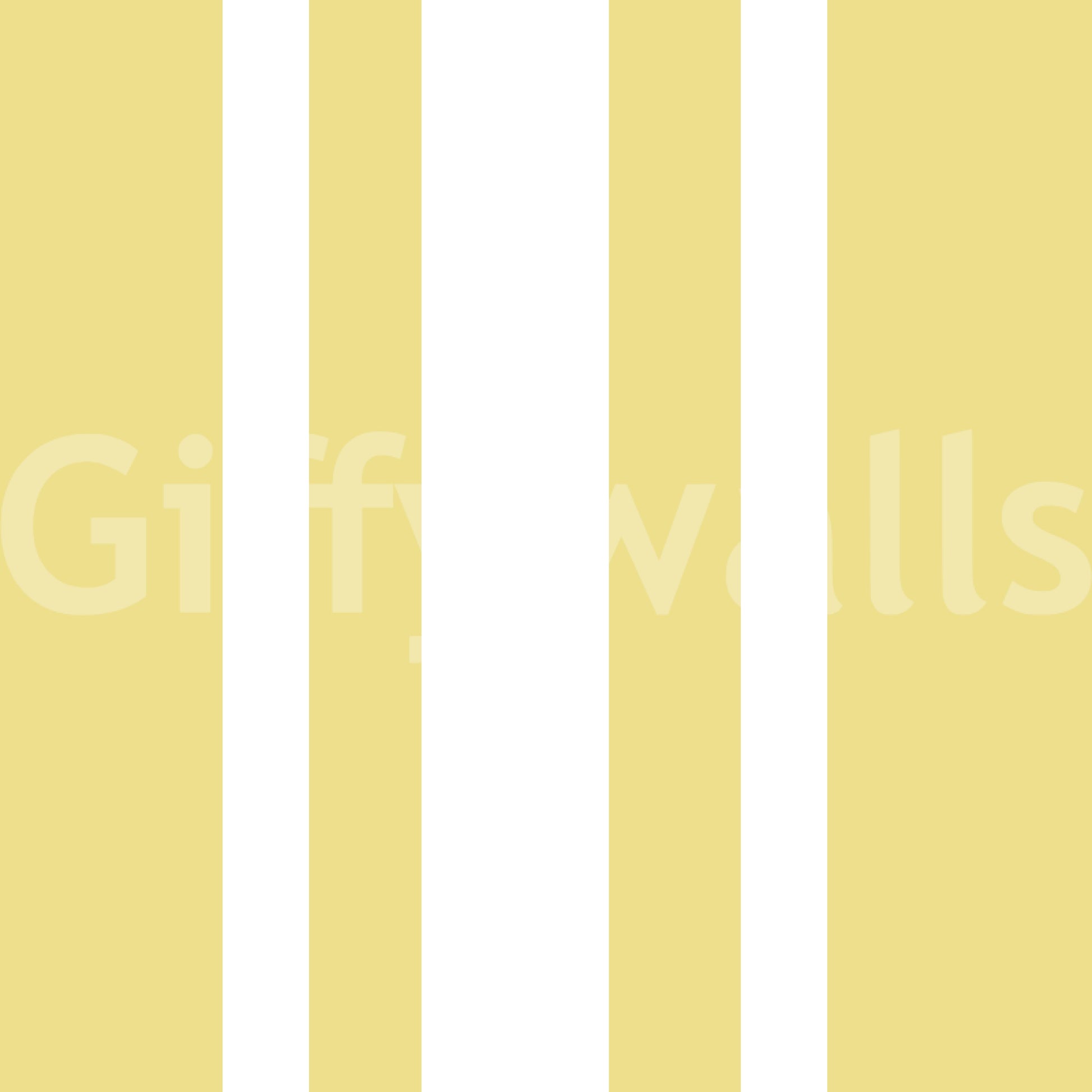 Yellow farmhouse wallpaper with vertical bands and gentle surface movement